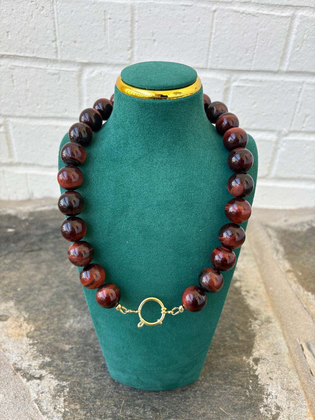 Tiger Eye Swirled Necklace