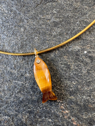 Golden Hour Tide Fish Charm